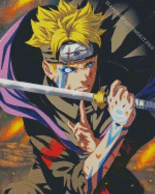 Boruto Uzumaki Anime Diamond Painting