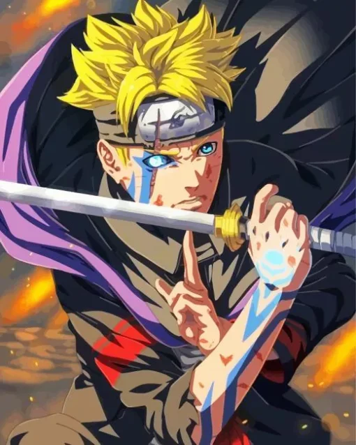 Boruto Uzumaki Anime Diamond Painting