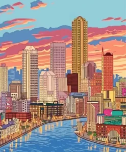 Boston Skyline Diamond Painting