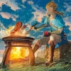 Botw Link Cooking Diamond Painting