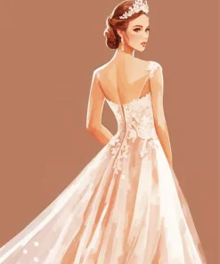 Bride In A Wedding Dress Diamond Painting