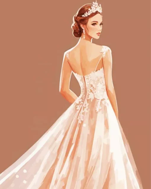 Bride In A Wedding Dress Diamond Painting