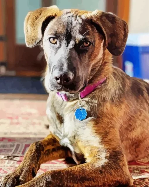 Brindle Dog Diamond Painting