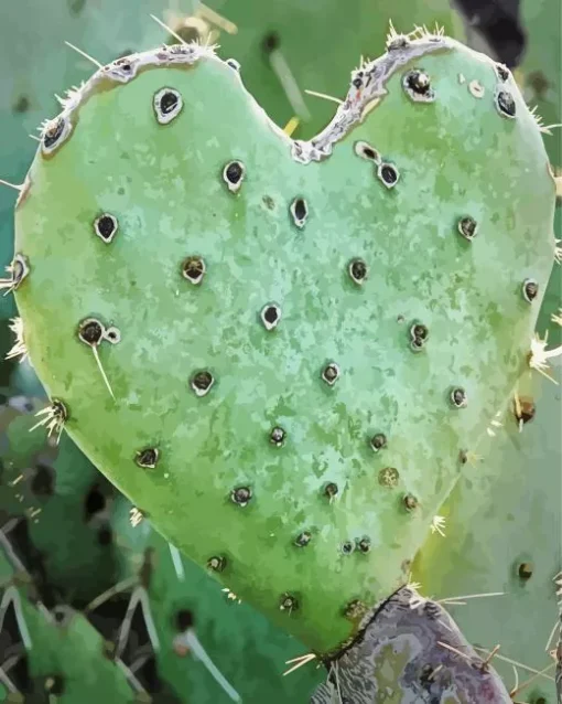 Cactus Heart Diamond Painting