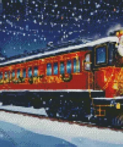 Christmas Train Diamond Painting