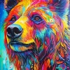 Colorful Bear Diamond Painting