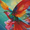 Colorful Bird Flying Diamond Painting
