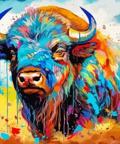 Colorful Buffalo Diamond Painting