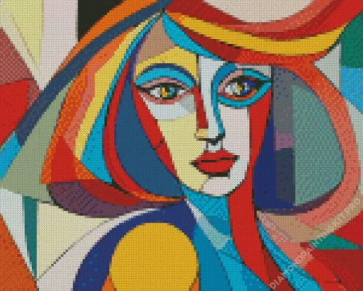 Cubism Lady Diamond Painting