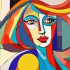 Cubism Lady Diamond Painting