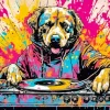 Colorful Dj Dog Diamond Painting