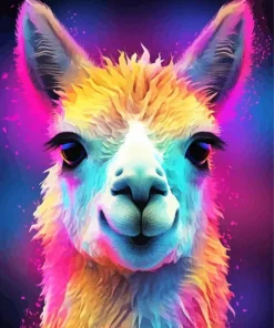 Colorful Llama Diamond Painting