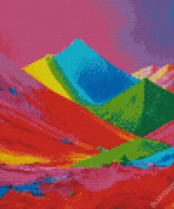Colorful Mountain Diamond Painting