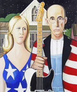 Cool American Gothic Art Diamond Painting