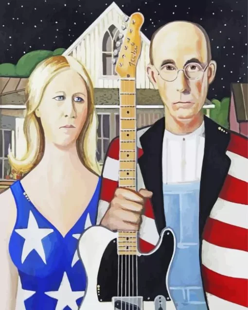 Cool American Gothic Art Diamond Painting