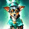 Cool Chiweenie Art Diamond Painting