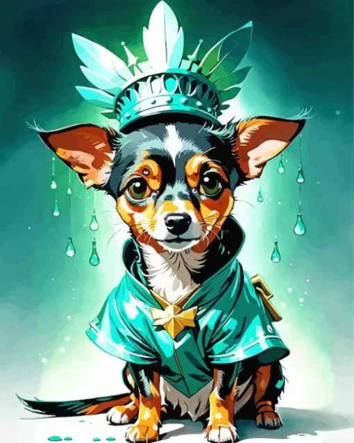 Cool Chiweenie Art Diamond Painting