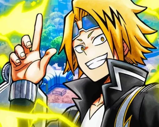 Cool Denki Kaminari Diamond Painting
