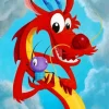Cool Mushu Diamond Painting