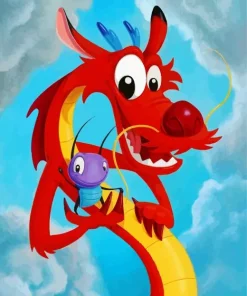 Cool Mushu Diamond Painting