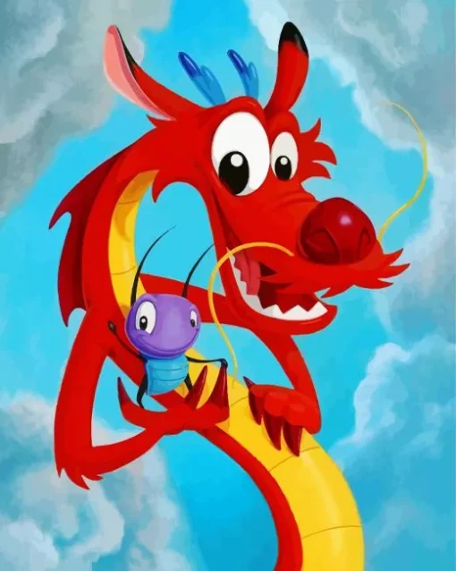 Cool Mushu Diamond Painting