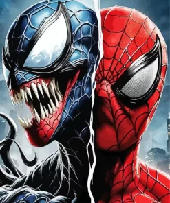 Cool Spiderman Vs Venom Diamond Painting