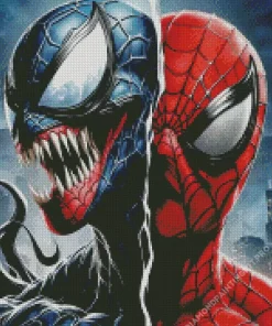 Cool Spiderman Vs Venom Diamond Painting