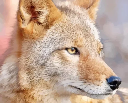 Coyote Face Diamond Painting