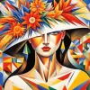 Aesthetic Cubism Lady Diamond Painting
