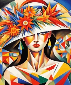 Aesthetic Cubism Lady Diamond Painting