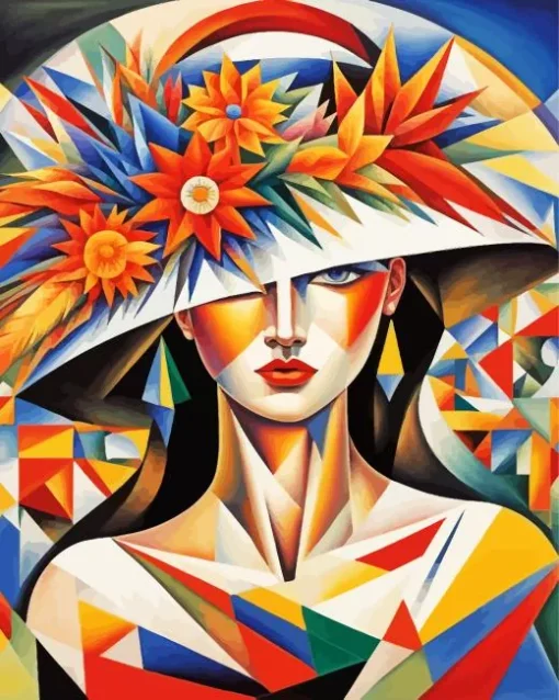 Aesthetic Cubism Lady Diamond Painting