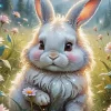 Cute Bunny Diamond Painting