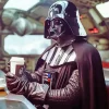 Darth Vader Drinking Coffee Diamond Painting