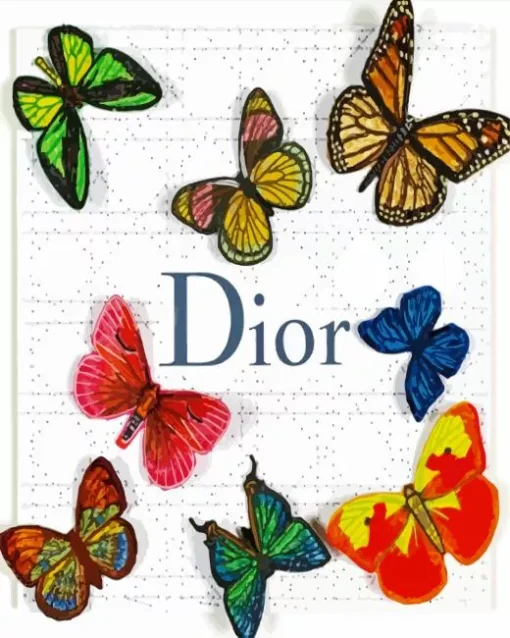 Dior Butterflies Art Diamond Painting