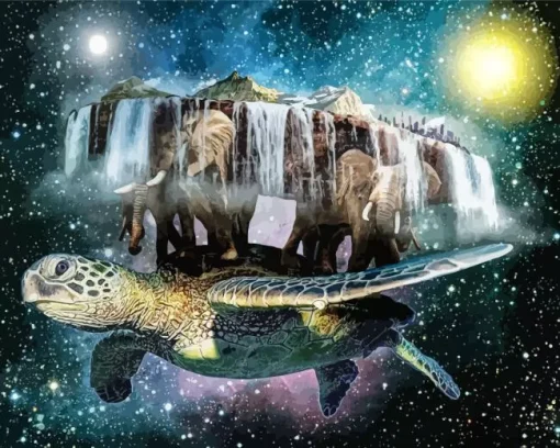 Discworld Turtle Art Diamond Painting