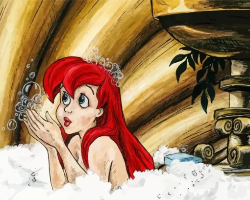 Disney Ariel Bath Diamond Painting