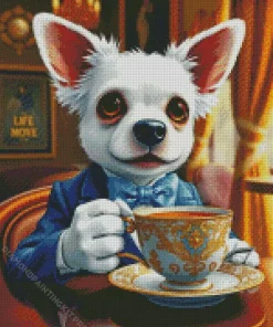Dog In Tuxedo Art Diamond Painting