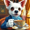 Dog In Tuxedo Art Diamond Painting