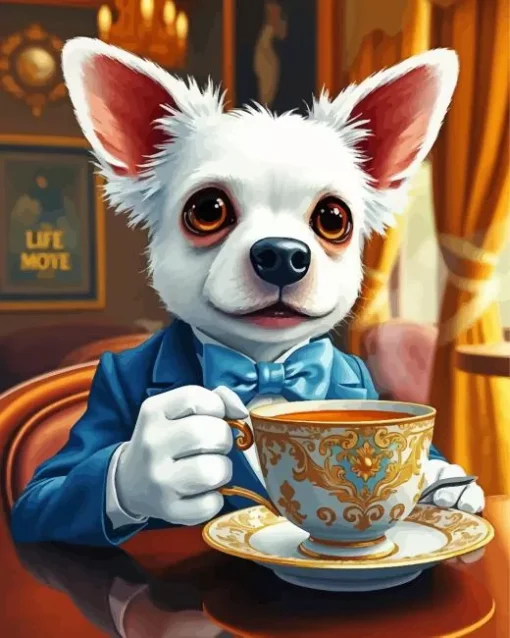 Dog In Tuxedo Art Diamond Painting