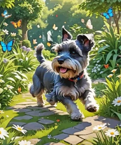 Dog Schnauzer Miniature Art Diamond Painting