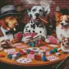 Dogs Gambling Art Diamond Painting