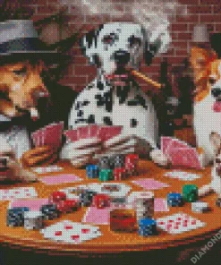 Dogs Gambling Art Diamond Painting