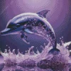 Dolphin Purple Diamond Painting