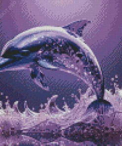 Dolphin Purple Diamond Painting