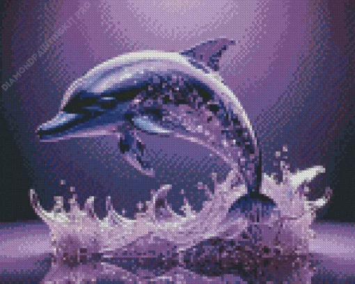 Dolphin Purple Diamond Painting