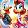 Donald And Daisy Duck Diamond Painting