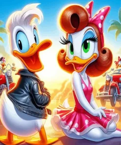 Donald And Daisy Duck Diamond Painting