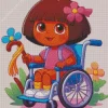 Dora In Wheelchair Diamond Painting
