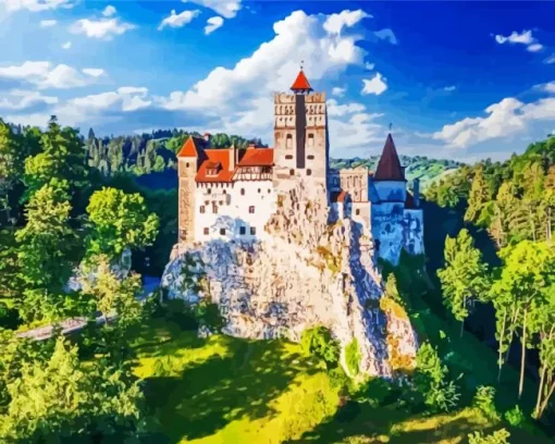 Dracula House Budapest Art Diamond Painting