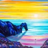 Durdle Door At Sunset Art Diamond Painting